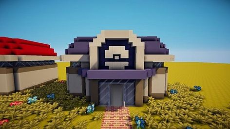 ♥ Pokemon center & Pokemon shop ♥ [Feel free to use it for your projects !] Minecraft Project Pixelmon Minecraft, Pokemon Locations, Minecraft Pokemon, Pokemon Shop, Terraria House Ideas, Minecraft Shops, Minecraft City Buildings, Pokemon Project, Minecraft House Plans