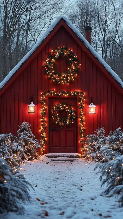 Christmas Country Wallpaper, Country Christmas Wallpaper Iphone, Rustic Christmas Wallpaper Iphone, Rustic Christmas Wallpaper, Country Christmas Wallpaper, Winter Cabins, Winter Wonderland Wallpaper, Christmas Mobile, Christmas Lights Wallpaper