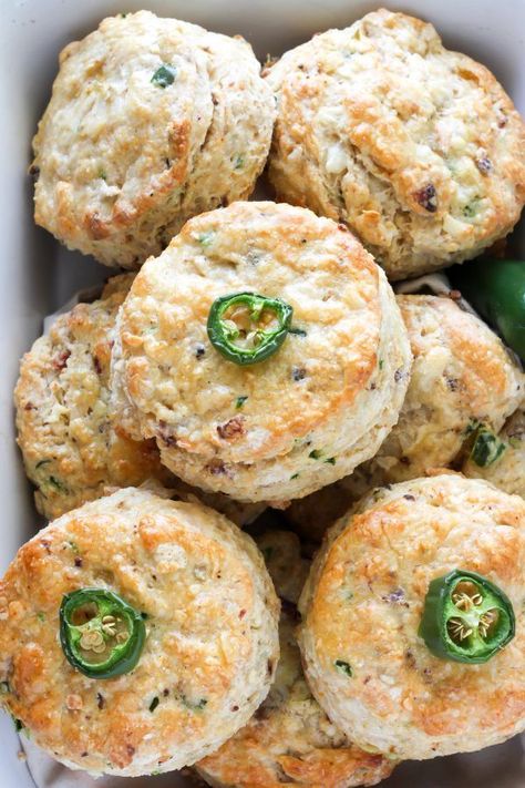 Jalapeno Scones, Savory Scones Recipe, Jalapeno Cheddar Biscuits, Cheese Scone Recipes, Baker By Nature, Savory Scones, Cheddar Biscuits, Jalapeno Cheddar, Pepper Jack