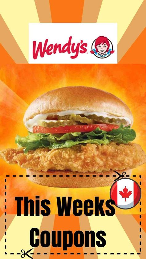 Chicken Avocado Tacos, Wendy's Restaurant, Beef Burgers Patties, Food Deals, Applewood Bacon, Restaurant Coupons, Pecan Chicken, Canada Food, Coupons Canada