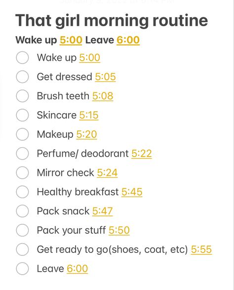 5 Am School Routine, Morning Routine Leave At 6:30, 5:00 Am School Morning Routine, 5:00 Am Morning Routine For School, Wake Up Schedule For School, School Routine 5 Am, 5:00-6:30 Morning Routine, 5am Morning Routine Schedule For School, 6 Am Morning Routine Summer