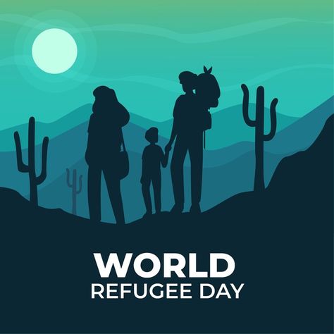 Refugee Day, World Refugee Day, Flat World, Together We Stand, Photography Backdrop Stand, About World, Silhouette Free, Backdrop Stand, Social Work