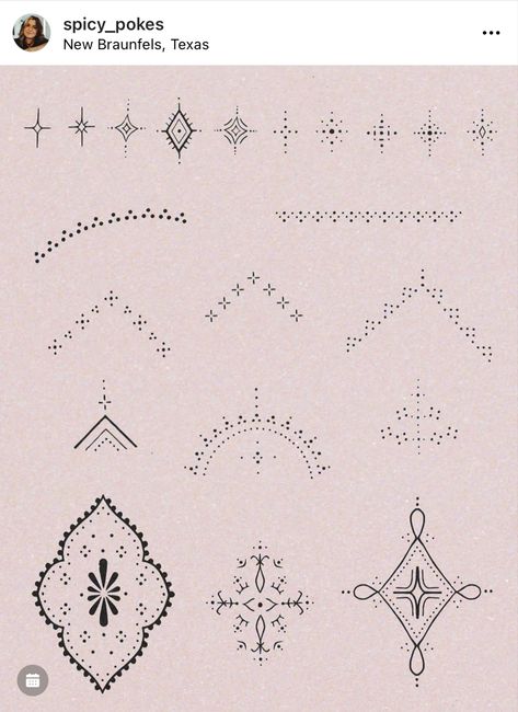 Dainty Lines Tattoo, Dot Design Tattoo, Western Ornamental Tattoo, Ornamental Tattoo Bracelet, Ornamental Filler Tattoo, Dot Flower Tattoo, Tiny Mandala Tattoo, Dot Work Pattern, Line And Dot Tattoo