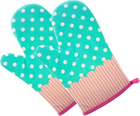 Amazon.com: pink polka dot pot holders: Home & Kitchen Silicone Pot Holders, Silicone Oven Mitt, Kitchen Oven, Linen Store, Kitchen Pot, Decorative Kitchen, Oven Glove, Oven Mitt, Kitchen Store