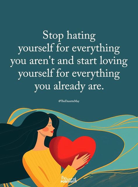 Stop Hating Yourself, Happy Sayings, Start Loving Yourself, Inspirational Pics, Life Choices Quotes, Choices Quotes, Better Self, Reiki Symbols, Mindset Is Everything