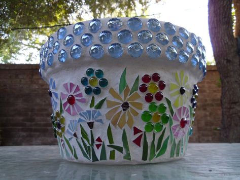 Mosaic Pot, Mosaic Planters, Mosaic Pots, Mosaic Vase, Mosaic Flower Pots, Flower Pot Art, Mosaic Garden Art, Painted Clay Pots, Mosaic Art Projects