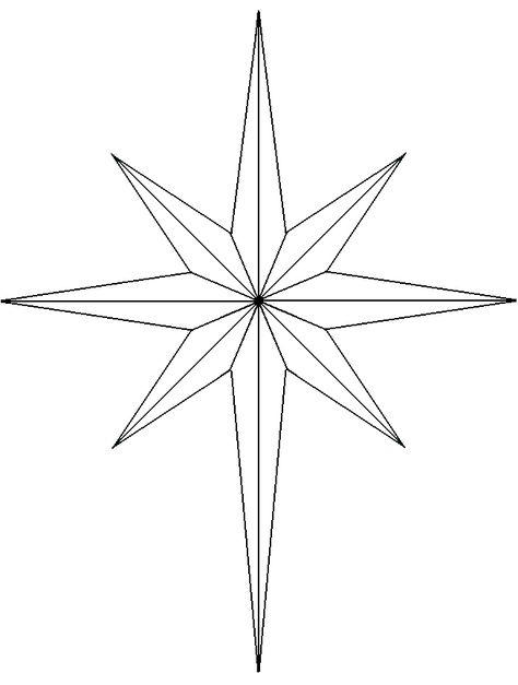 8star.gif (653×864) Chrismon Ornaments, Christmas Ornament Template, Ornament Template, Star Template, Star Of Bethlehem, Christian Symbols, Template Google, Barn Quilt, Barn Quilts