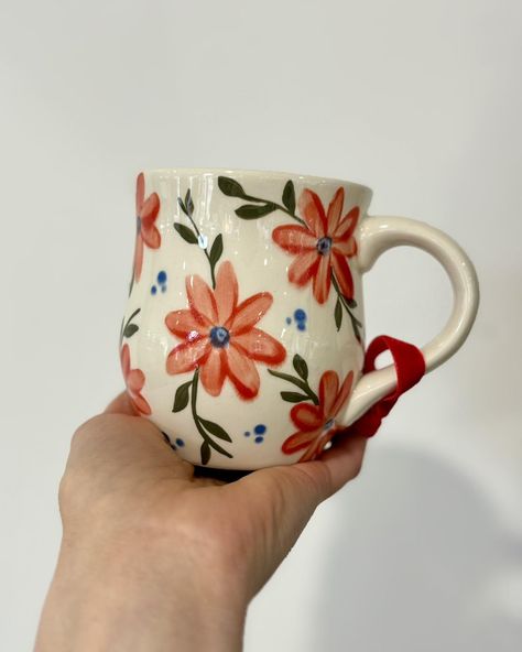 Our small selection of our new hand painted floral range has now launched on our website https://www.ceramicinspirations.co.uk/product/hand-painted-floral-medium-betty/ 🫖We also have 15% off over this bank holiday weekend with code SPRING-15 🇬🇧orders over £50 🫖offer valid until 7th May #ceramics #pottery #madeinengland #madeinyorkshire #floraldesign #potterysshop #bankholidaysale Easy Hand Painted Mug Ideas, Pottery Art Painting, Floral Ceramics, Cup Painting, Ceramics Painting, Floral Teapot, Pottery Inspo, Hand Painted Mugs, Keramik Design