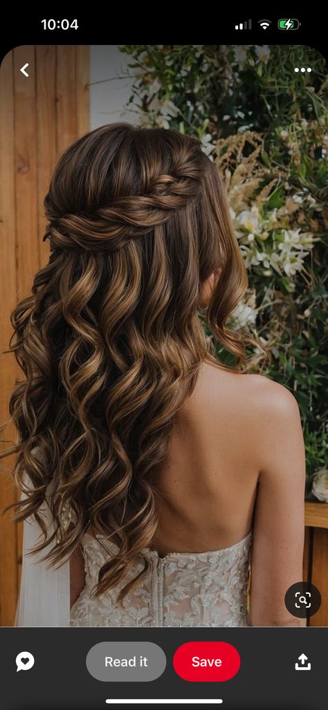 Wedding Guest Hairstyles Curled Down, Hoco Game Hairstyles, Hairstyles For Hoco Down, Hair Curled To The Side, Formal Hair For Round Face, Hair Down Curly Wedding, Hairstyles With Curls For Party, Formal Hairstyles For Medium Hair Classy, Bat Mitzvah Hairstyles