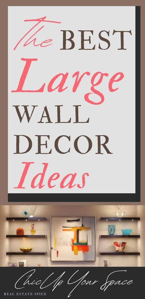 Large Wall Clock Decor Ideas, Large Wall Decor Ideas, Tall Wall Decor, Large Wall Clock Decor, Diy Large Wall Art, Large Wall Decor Living Room, Large Scale Wall Art, Large Wall Art Living Room, Big Blank Wall