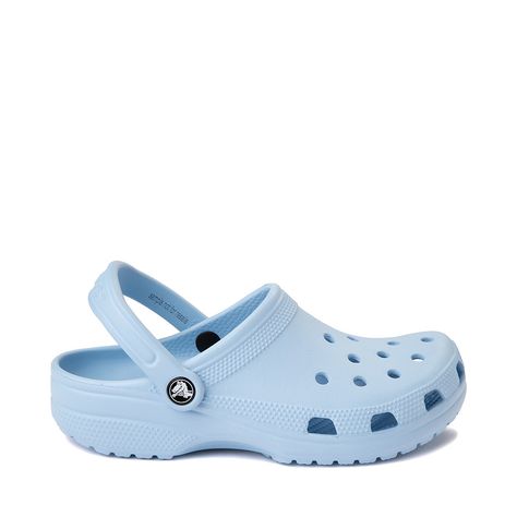 Crocs Classic Clog - Blue Calcite | Journeys Light Blue Crocs, Crocs Footwear, Crocs Store, Crocs With Charms, Blue Crocs, Trendy Shoes Sneakers, Blue Calcite, Crocs Classic Clogs, Shoe Inspo