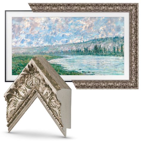 Deco TV Frames Tuscan Deco TV Frame for Samsung Frame TV & Reviews - Wayfair Canada Frame Television, Tv The Frame, Deco Tv, Tv Frames, Projector Tv, Rustic Transitional, Samsung The Frame Tv, Samsung The Frame, The Frame Tv