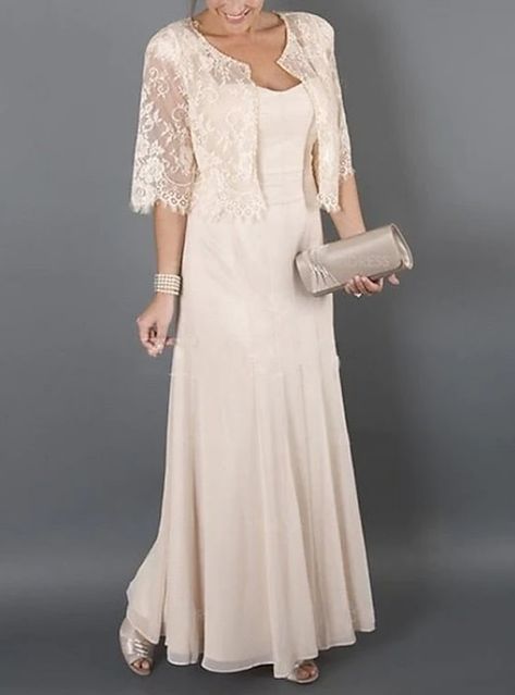 Brides Mom Dress, Mother Of Groom Dresses, Dress Wedding Guest, Lace Jacket, Mothers Dresses, Mother Of The Bride Dress, Mom Dress, Elegant Party, Groom Dress