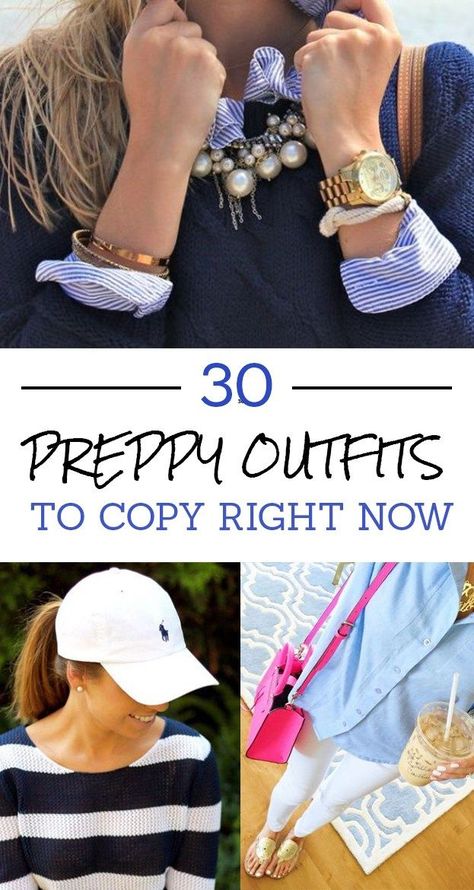 These the preppy outfits you need to copy! Preppy Work Outfit, Mode Style Anglais, Preppy Mom, Preppy Chic Outfits, Concept Wardrobe, Estilo Gossip Girl, Trendy Outfits Edgy, Preppy Wardrobe, Adrette Outfits