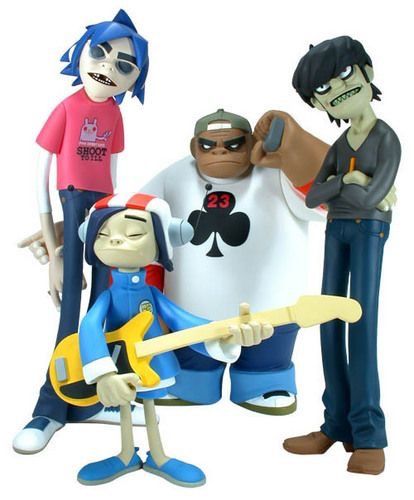 Gorillaz Gorillaz Vinyl, The Gorillaz, Gorillaz Demon Days, Jamie Hewlett Art, Demon Days, Art Toys Design, Jamie Hewlett, Gorillaz Art, Vinyl Art Toys