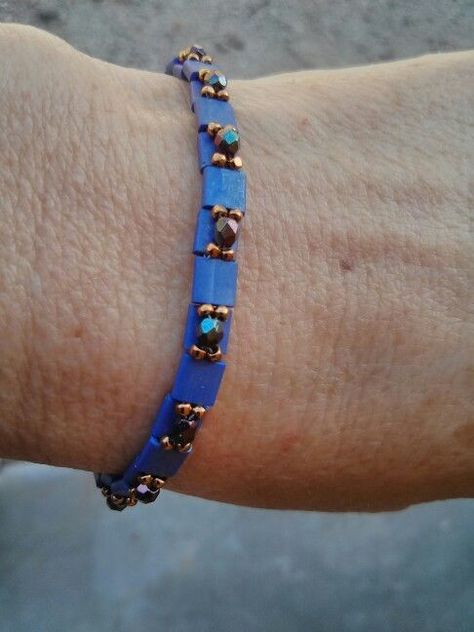 Tila Beads, Duo Beads, Bracelets Beaded, Miyuki Bracelet, Beads Pictures, Diy Bracelets Patterns, Swarovski Crystal Bracelet, Beaded Bracelet Patterns, Beaded Jewelry Patterns