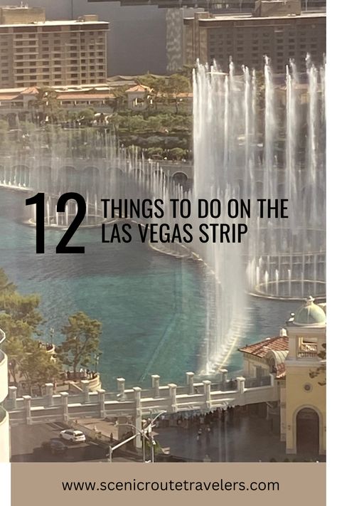 This article tells about 12 fun things to do when vacationing on the Las Vegas strip. Some of them are free, some don't take too long , but all of them are worth seeing or doing. Vegas In December, Las Vegas In December, Las Vegs, Travel New Mexico, Oklahoma Travel, Southwest Travel, Lake Las Vegas, Indiana Travel, Las Vegas Vacation