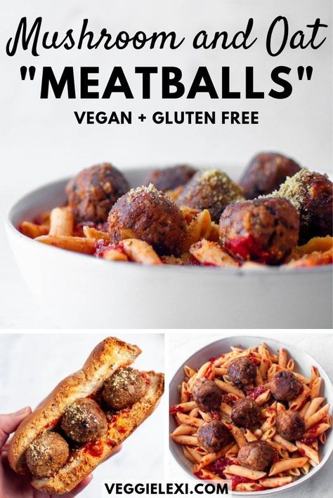 Meatballs With Mushrooms, Gluten Free Meatballs, Halloween Food Dinner, Halloween Food Appetizers, Vegan Meatballs, Vegan Recipes Beginner, Christmas Recipes Appetizers, Vegan And Gluten Free, Meatballs Recipe