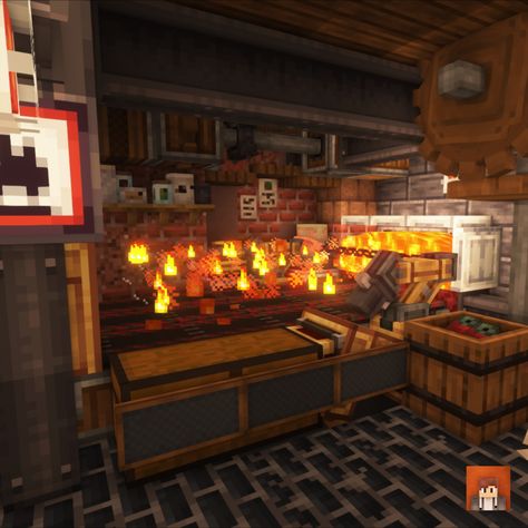 This is a smelter I built with a modpack that included the create mod. #Minecraft #MinecraftBuilds #MinecraftHouse #minecraftbuildingideas #MinecraftInterior #MinecraftBase #MinecraftSmelter #MinecraftCreate #MinecraftFarmersDelight Minecraft Interior Ideas, Minecraft Id, Minecraft Logic, Minecraft Creator, Steampunk Interior, Minecraft Steampunk, Minecraft Create, Minecraft Interior, Diy Minecraft