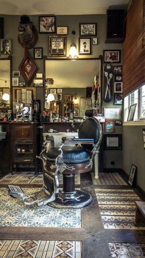 Ditch the Hoodie (27 Photos) - Suburban Men | Barber shop decor, Barber shop interior, Barber chair Barber Shop Interior, Barbershop Design, Barber Pole, Barber Shop Decor, Vintage Barber, Ivy House, Salon Interior Design, Spa Design, Barber Chair