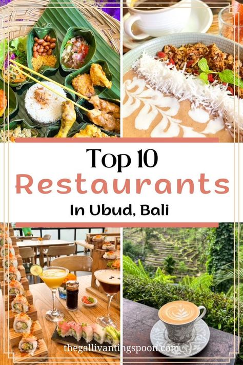 Where to eat in Ubud Toro Sushi, Bali With Kids, Bali Restaurant, Bali Baby, Bali Food, Bali Itinerary, Top 10 Restaurants, Bali Honeymoon, Bali Vacation