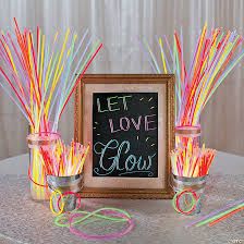 Diy Wedding Dance Floor, Glow Accessories, Picture Wedding Centerpieces, Glow Wedding, Wedding Reception Dance Floor, Diy Reception Decorations, Glow Stick Wedding, Fun Wedding Ideas, Reception Dance