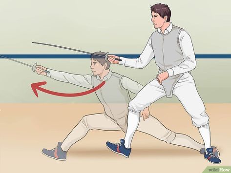 How to Train to Fence at Home (with Pictures) - wikiHow Fencing Techniques, Olympic Fencing, Martial Arts Books, Fencing Sport, Push Up Challenge, Combat Sport, Martial Arts Techniques, Martial Arts Workout, Sports Training