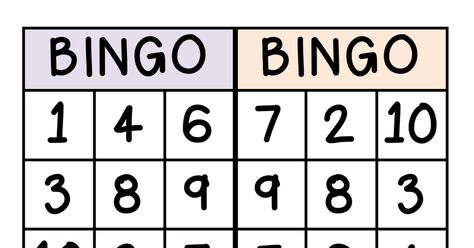 BINGO NUMBERS 1-10.pdf Bingo 2022, Number Bingo Preschool 1-10, Number Bingo Preschool 1-10 Free, Bingo Sheets Printable 1-75, Bingo Numbers 1-75, Free Bingo Boards 1-15, Numbers For Kids, Learn To Count, Samara