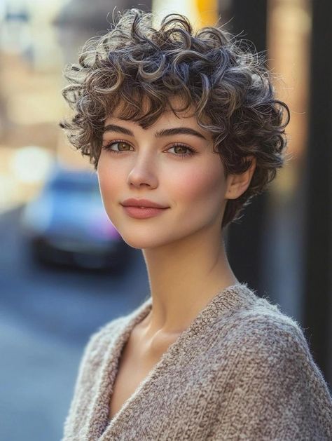 Very Short Curly Haircuts, Naturally Curly Short Hair, Short Blonde Curls, Short Curly Pixie Cut, Haircut Idea, Short Natural Curly Hair, Short Curly Pixie, Curly Pixie Hairstyles, New Hair Look