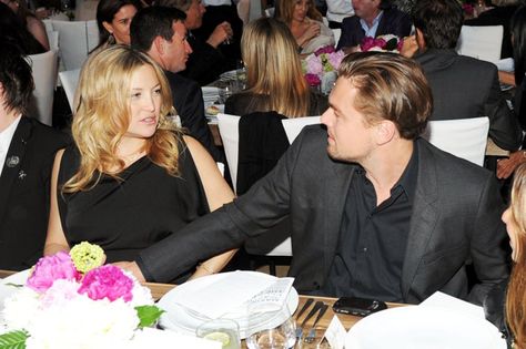 Pin for Later: Leonardo DiCaprio and the Many Ladies in His Life  Leo chatted with Kate Hudson at a charity dinner in Malibu in June 2011. Leonardo Dicaprio Birthday, Leonardo Dicaprio Girlfriend, Leo And Kate, She Movie, Kate Hudson, Real Life Stories, Leonardo Dicaprio, Magazine Cover, Feel Good