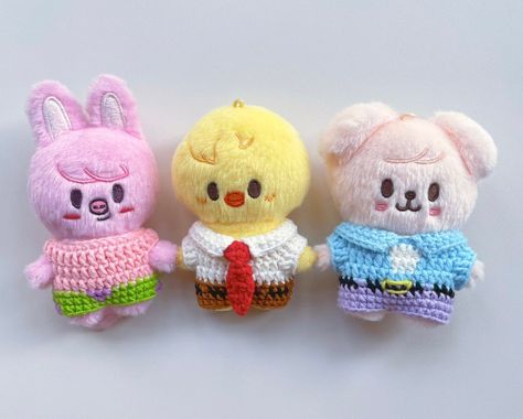 Skzoo Crochet Clothes, Skzoo Crochet, Skzoo Clothes, Kids Zoo, Kpop Diy, Silly Kids, 17 Kpop, Pop Dolls, Kawaii Crochet