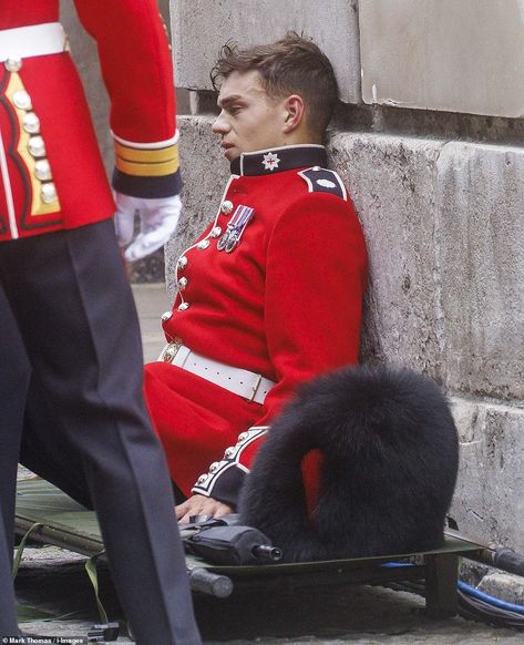 Ollie Plunket, Royal Guard Uniform, British Military Uniform, British Guard, Mercedes 600, Royal Guards, The Crown Series, Charles Coronation, Queens Guard