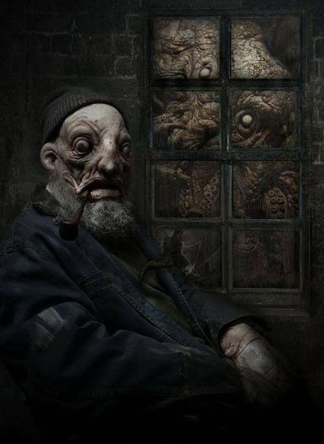 Shadow over Innsmouth   Joel Harlow Count Orlok, The Shadow Over Innsmouth, Lovecraft Art, Cthulhu Art, Call Of Cthulhu Rpg, Lovecraft Cthulhu, Weird Fiction, Lovecraftian Horror, Creepy Stuff