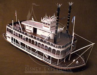 Mark Twain Riverboat Paper Model Robert Nava, Ship Paper, Paper Buildings, Paddle Wheel, Anaheim California, Glitter Houses, Paper Boat, Charter Boat, Paper Ship