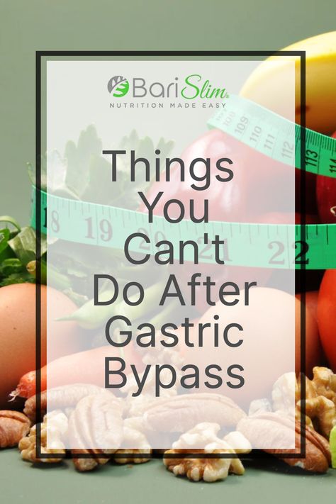 Embarking on a gastric bypass journey is both exhilarating and challenging. Understanding the 'do's and don'ts' is crucial for a successful outcome. BariSlim's comprehensive guide 'Things You Can't Do After Gastric Bypass’, offers you a roadmap to navigate your new lifestyle effectively. Uncover tips to avoid common pitfalls and empower yourself with knowledge that leads to better health. Gastro Bypass Diet, Gastric Bypass Workout Exercise, Gastric Bypass Shopping List, Bariatric Bypass Before And After, Gastric Bypass Thanksgiving Recipes, Gastric Bypass Liquid Diet Ideas, Mini Gastric Bypass Before And After, Post Op Gastric Bypass Diet, Gastric Bypass Revision Surgery