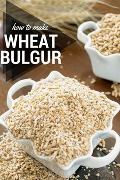 What is bulgur wheat? It seems as though that question is coming up quite often these days and more and more recipes are showing up using bulgur. We make our wh Bulgur Recipes, Wheat Berry, Bulgar Wheat, Winter Wheat, Bulgur Wheat, Wheat Recipes, Bean Pasta, Wheat Berries, Power Foods