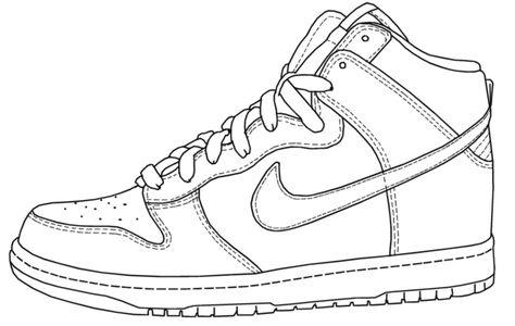 Nike Air Jordan Coloring Page Nike Drawing, Basketball Drawings, Sneakers Sketch, Shoe Template, Sneakers Drawing, Shoe Sketches, Nike Shoe, Sneaker Art, Shoes Drawing