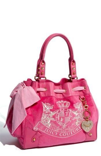 Y2k Bags, Pink Juicy Couture, Juicy Couture Purse, Juicy Couture Handbags, Diy Vetement, Girly Bags, Pink Handbags, Luxury Purses, Pink Girly Things