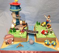 Paw Patrol Cake Paw Patrol Tower Cake, Look Out Tower, Paw Patrol Tower, Paw Patrol Lookout, Tower Cake, Paw Patrol Birthday Cake, Paw Patrol Cake, Paw Patrol Birthday Party, Paw Patrol Party