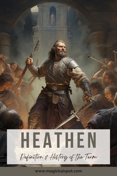 Uncover the fascinating history and meaning of 'Heathen' in our in-depth article. Explore how this term has evolved over time and what it signifies in today's world, especially in the context of pagan and spiritual practices. Ideal for those curious about historical and contemporary religious identities. 🌳🔍 #HeathenHistory #SpiritualTerminology #PaganIdentity #ReligiousEvolution #UnderstandingHeathenism Herbs And Their Meanings, Powerful Sigils, Gothic Words, Candle Rituals, Full Moon Magic, Full Moon Spells, Full Moon Rituals, Voodoo Magic, Wiccan Rituals