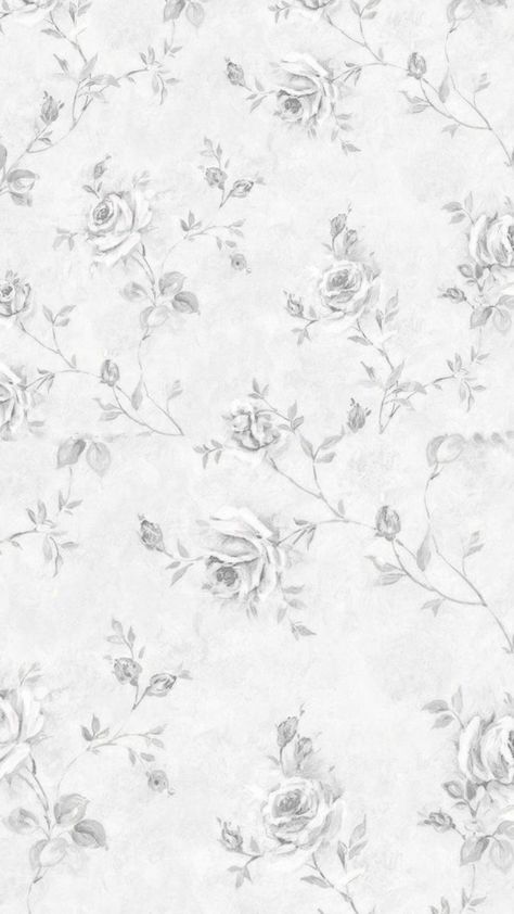 Gray Floral Wallpaper, Grey Floral Wallpaper, Wallpaper Background Design, Simple Iphone Wallpaper, Gray Aesthetic, Grey Floral, Grey Wallpaper, Floral Wallpaper, Background Design