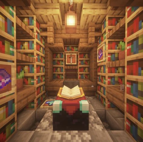 Goldrobin Minecraft, Enchantment Room Minecraft, Minecraft Enchantment Room, Potion Room, Minecraft Enchantments, Enchanting Room, Minecraft Decoration, Minecraft Interior, Minecraft Interior Design