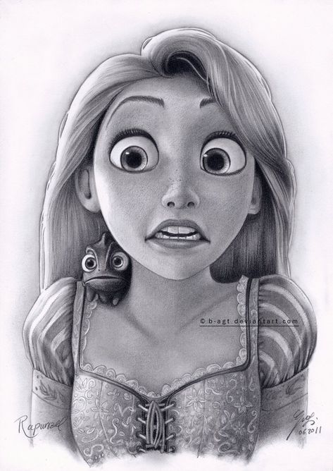 Rapunzel Drawing 4 by B-AGT Tumblr Art Drawings, Rapunzel Drawing, Cartoon Drawings Of People, Cartoon Drawings Disney, Disney Drawings Sketches, Cartoon Drawings Of Animals, Tumblr Art, Disney Princess Drawings, Drawing Faces