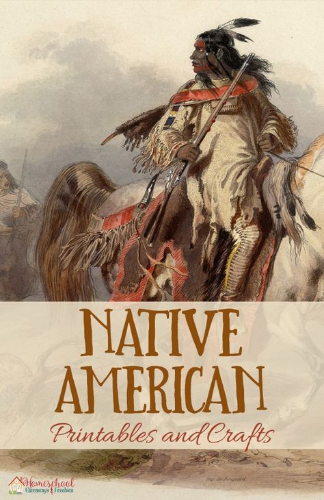 Native American Printables and Crafts Native American Diy Crafts, Free Native American Printables, Native American Worksheets, Teaching Native American History, Visual Learning Style, Native American Lessons, Homeschool Units, Native American Facts, Native American Projects