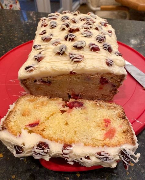 Dish Cooking - easy & yummy recipes | CHRISTMAS CRANBERRY POUND CAKE 🎄 | Facebook Christmas Cranberry Pound Cake, Cranberry Pound Cake Recipe, Cranberry Pound Cake, Cranberry Christmas Cake, Perfect Christmas Dessert, Easy Dessert Recipes Christmas, Christmas Cranberry, Christmas Desserts Easy, Pound Cake Recipe