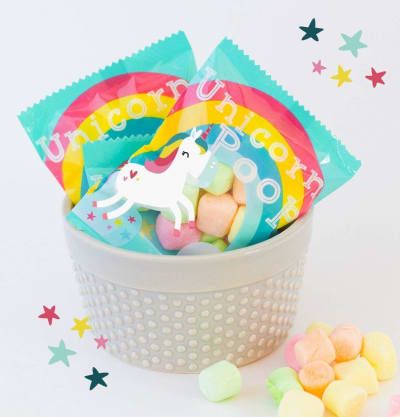 24 Magical Items For Unicorn Lovers Unicorn Games, Birthday Treat Bags, Unicorn Birthday Party Decorations, Unicorn Party Invites, Party Favors For Kids, Magical Items, Unicorn Poop, Unicorn Party Supplies, Unicorn Birthday Party