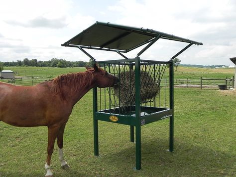 Small Square Bale Hay Feeders for Horses Square Bale Hay Feeder, Cow Feeder, Round Bale Feeder, Hay Feeder For Horses, Horse Feeder, Livestock Barn, Horse Hay, Cattle Barn, Horse Barn Ideas Stables