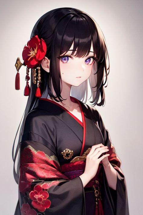 Anime Kimono, Anime Black Hair, Anime Christmas, Chinese Art Girl, Anime Inspired Outfits, Anime Artwork Wallpaper, Cute Couple Art, Anime Couples Manga, Cute Anime Wallpaper