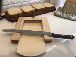 Bread Slicer, Loaf Of Bread, Woodworking Project, Bread Knife, Slice Of Bread, Slide In, Loaf Bread, Project Ideas, 10 Inch