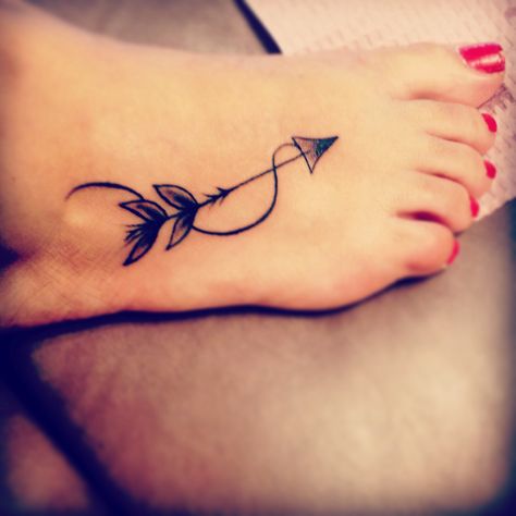 An arrow can only be shot by pulling it backward. So when life is dragging you back with difficulties, it means that it’s going to launch you into something great. So just focus, and keep aiming.” Protective Symbols, Arrow Tattoos For Women, Sagittarius Tattoo, Arrow Tattoo Design, Foot Tattoos For Women, Arrow Tattoo, Arrow Tattoos, An Arrow, Foot Tattoo